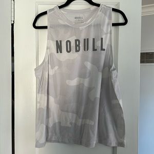 NOBULL women’s high neck tank size XXL white camo color